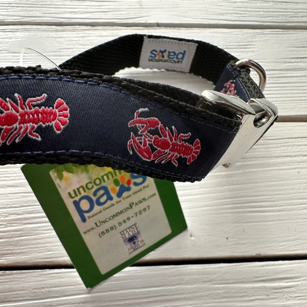 NWT Lobster Print Dog Collar Small